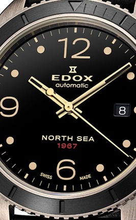 Часы Edox North Sea 1967 Date Automatic 80118 BRN N67