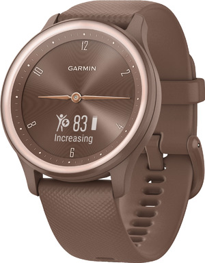 Смарт-годинник Garmin vivomove Sport Cocoa Case and Silicone Band with Peach Gold Accents (010-02566-02)