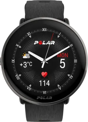Смарт-годинник Polar Ignite 3 Titanium Black S-L (900110027)