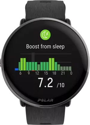 Смарт-годинник Polar Ignite 3 Titanium Black S-L (900110027)