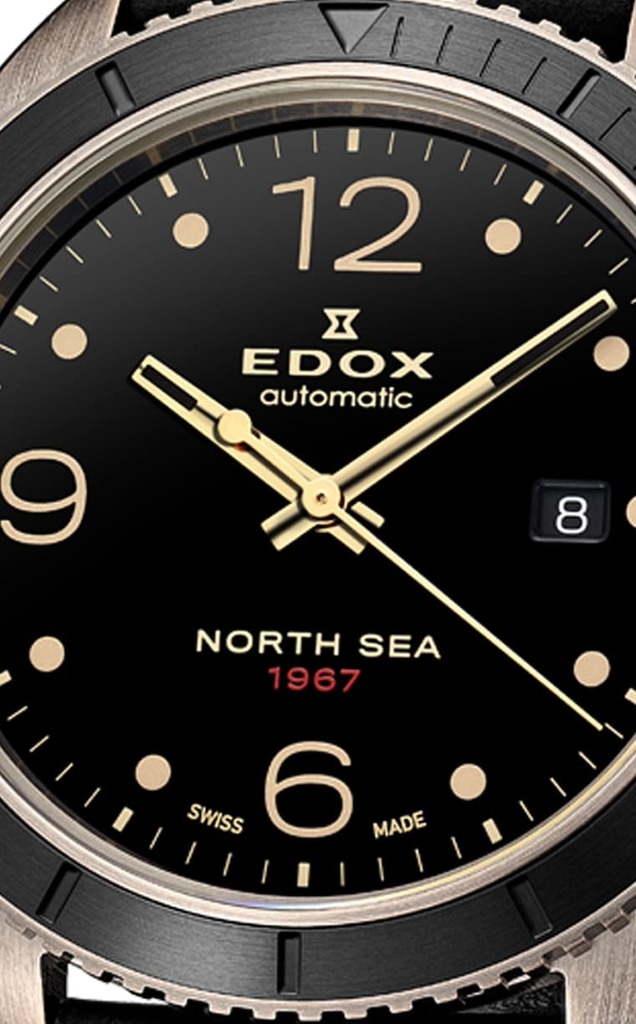 Часы Edox North Sea 1967 Date Automatic 80118 BRN N67