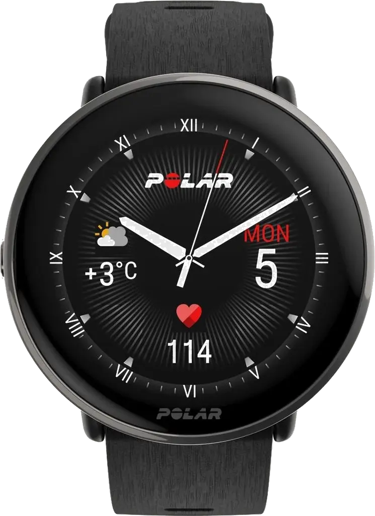 Смарт-годинник Polar Ignite 3 Titanium Black S-L (900110027)