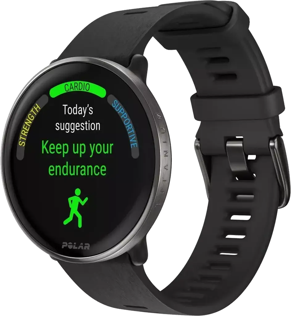 Смарт-годинник Polar Ignite 3 Titanium Black S-L (900110027)